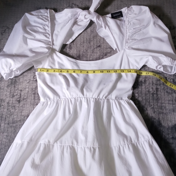 Bardot white tiered midi dress 6 - Picture 15 of 15